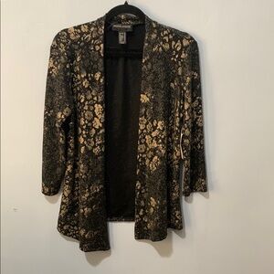 Frank Lyman Design Black and Gold blazer
